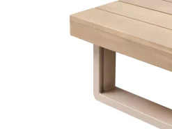 Set di divani angolari da giardino 5 posti MYKONOS Lato destro Legno di acacia certificato Tortora