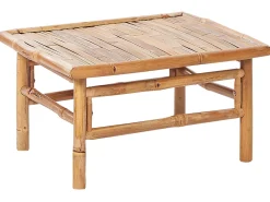 Set di divani angolari da giardino 4 posti CERRETO Lato Sinistro Bambù Tortora