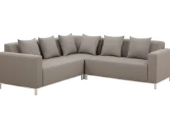 Set di divani angolari da giardino 5 posti BELIZE Lato destro Modulare Beige