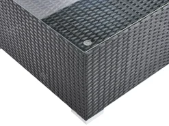 Set di divani angolari da giardino 4 posti SANO Lato destro Rattan sintetico (PE) Nero