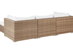 Set di divani angolari da giardino 4 posti SANO Lato Sinistro Modulare Rattan sintetico (PE) Naturale