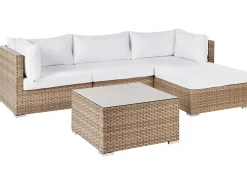 Set di divani angolari da giardino 4 posti SANO Lato Sinistro Modulare Rattan sintetico (PE) Naturale