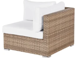 Set di divani angolari da giardino 4 posti SANO Lato Sinistro Modulare Rattan sintetico (PE) Naturale