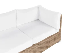 Set di divani angolari da giardino 4 posti SANO Lato Sinistro Modulare Rattan sintetico (PE) Naturale