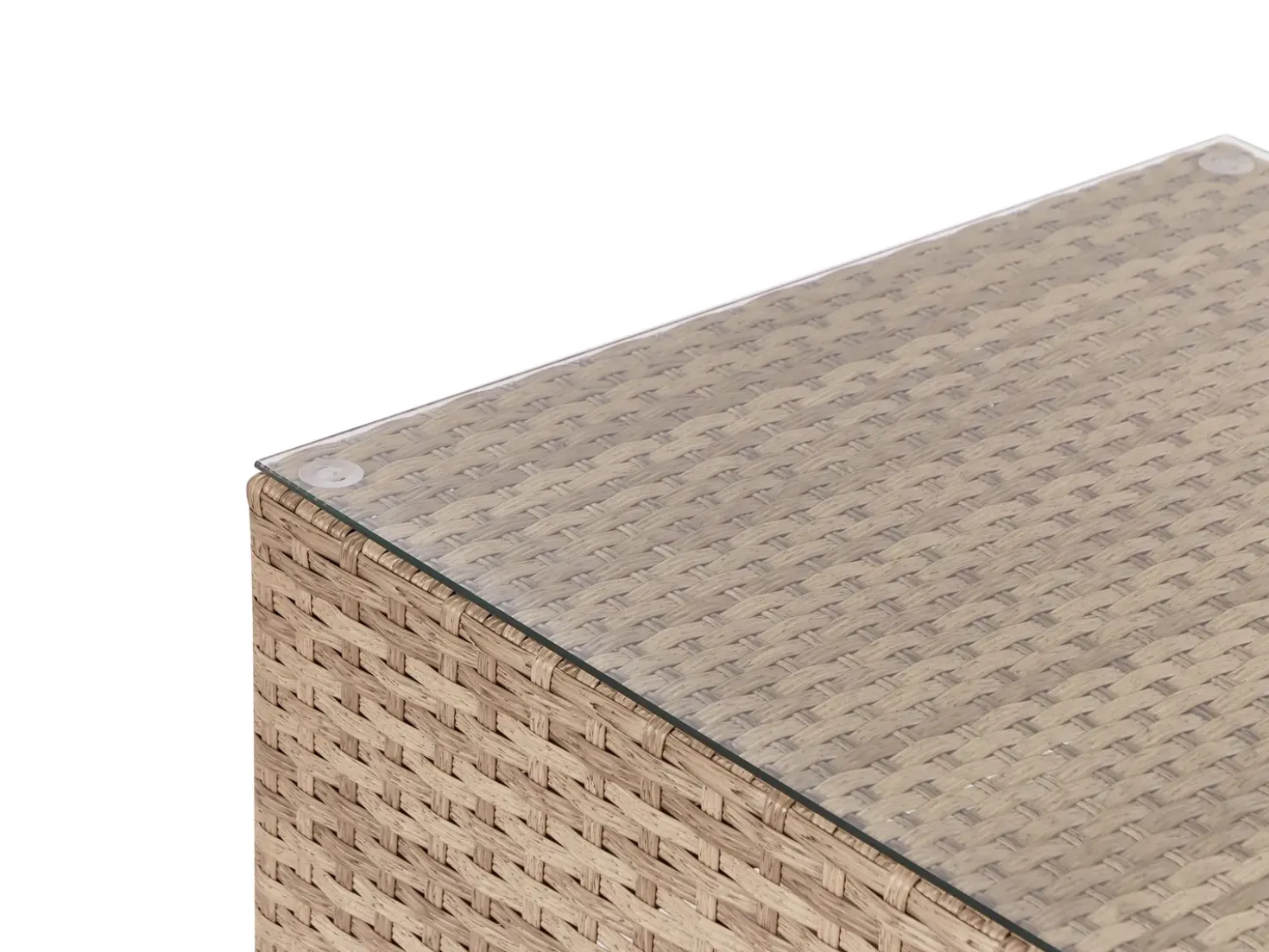 Set di divani angolari da giardino 4 posti SANO Lato Sinistro Modulare Rattan sintetico (PE) Naturale