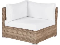 Set di divani angolari da giardino 4 posti SANO Lato destro Modulare Rattan sintetico (PE) Naturale