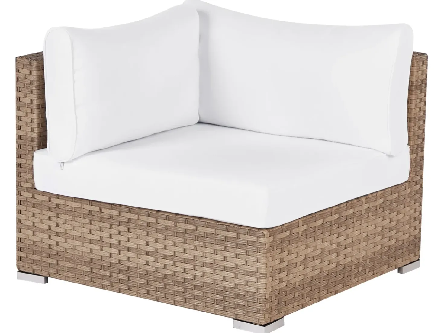 Set di divani angolari da giardino 4 posti SANO Lato destro Modulare Rattan sintetico (PE) Naturale