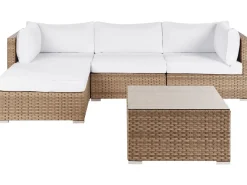 Set di divani angolari da giardino 4 posti SANO Lato destro Modulare Rattan sintetico (PE) Naturale