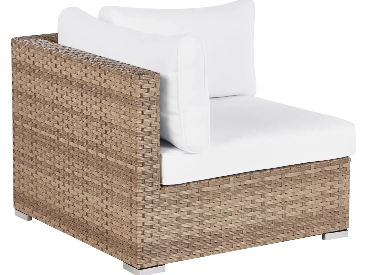Set di divani angolari da giardino 4 posti SANO Lato destro Modulare Rattan sintetico (PE) Naturale