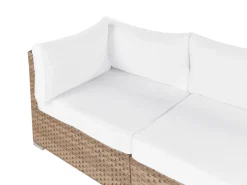 Set di divani angolari da giardino 4 posti SANO Lato destro Modulare Rattan sintetico (PE) Naturale