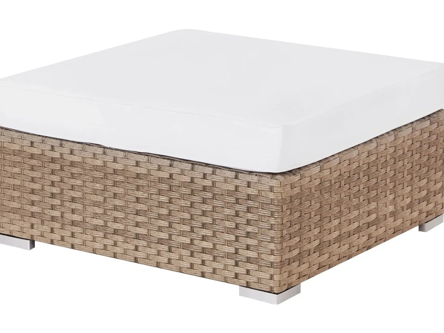 Set di divani angolari da giardino 4 posti SANO Lato destro Modulare Rattan sintetico (PE) Naturale