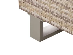 Set di divani angolari da giardino 5 posti LANCIANO Lato destro Rattan sintetico (PE) Bianco sporco