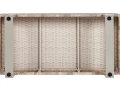 Set di divani angolari da giardino 5 posti LANCIANO Lato destro Rattan sintetico (PE) Bianco sporco
