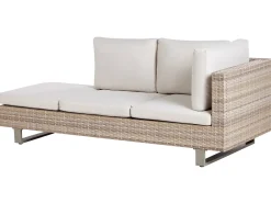 Set di divani angolari da giardino 5 posti LANCIANO Lato destro Rattan sintetico (PE) Bianco sporco