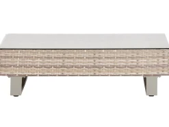 Set di divani angolari da giardino 5 posti LANCIANO Lato destro Rattan sintetico (PE) Bianco sporco
