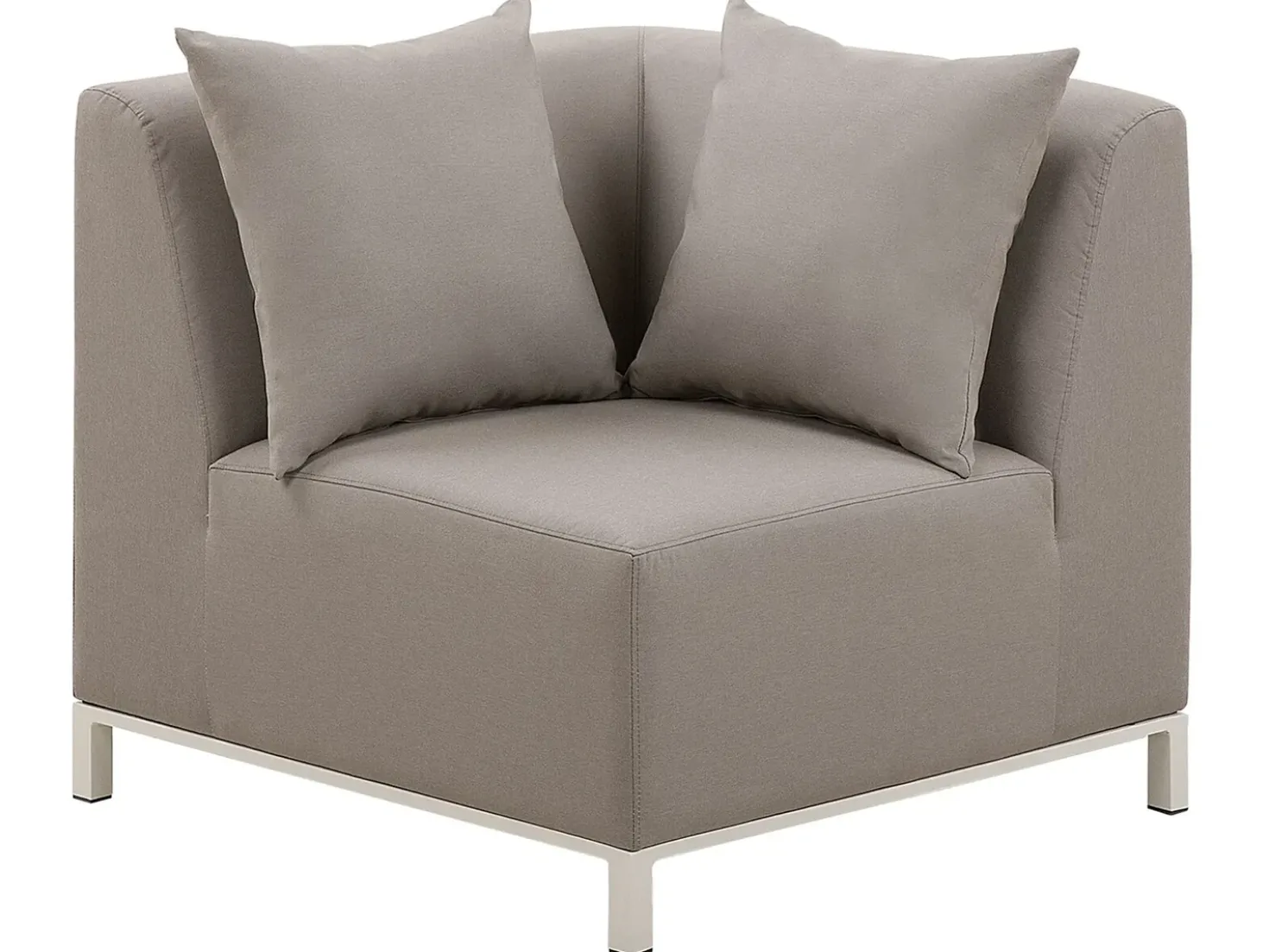 Set di divani angolari da giardino 5 posti BELIZE Lato Sinistro Modulare Beige