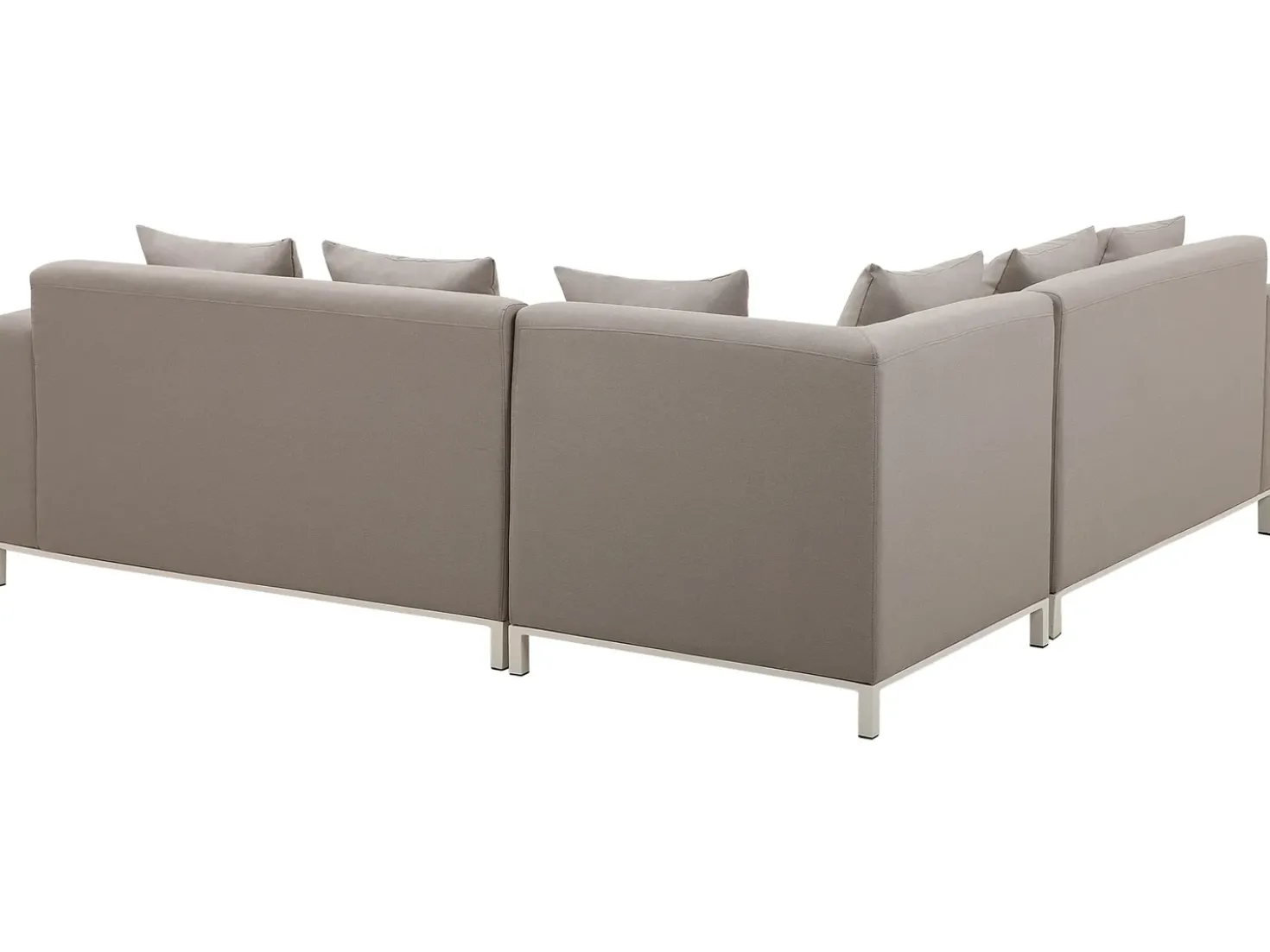 Set di divani angolari da giardino 5 posti BELIZE Lato Sinistro Modulare Beige