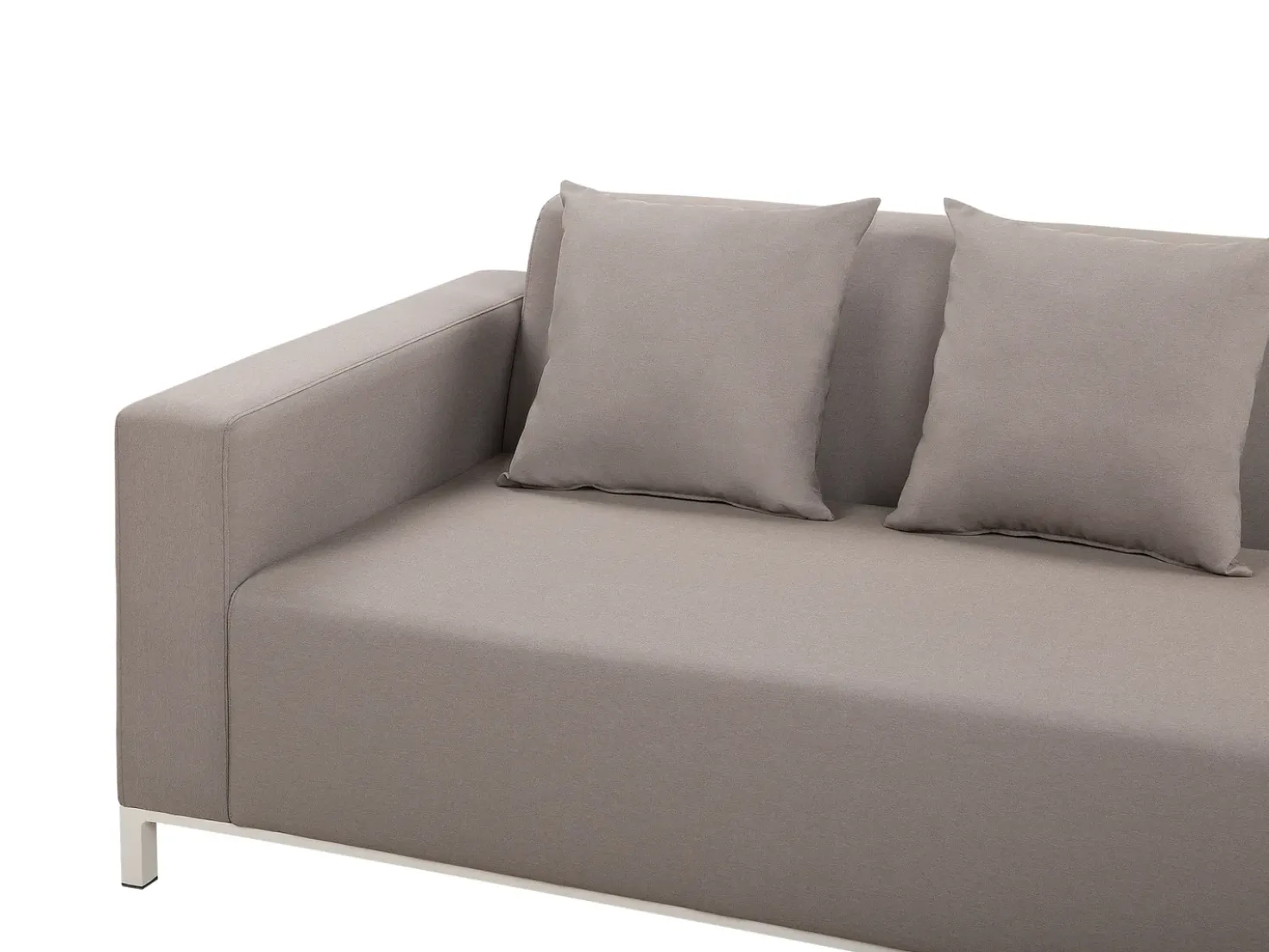 Set di divani angolari da giardino 5 posti BELIZE Lato Sinistro Modulare Beige