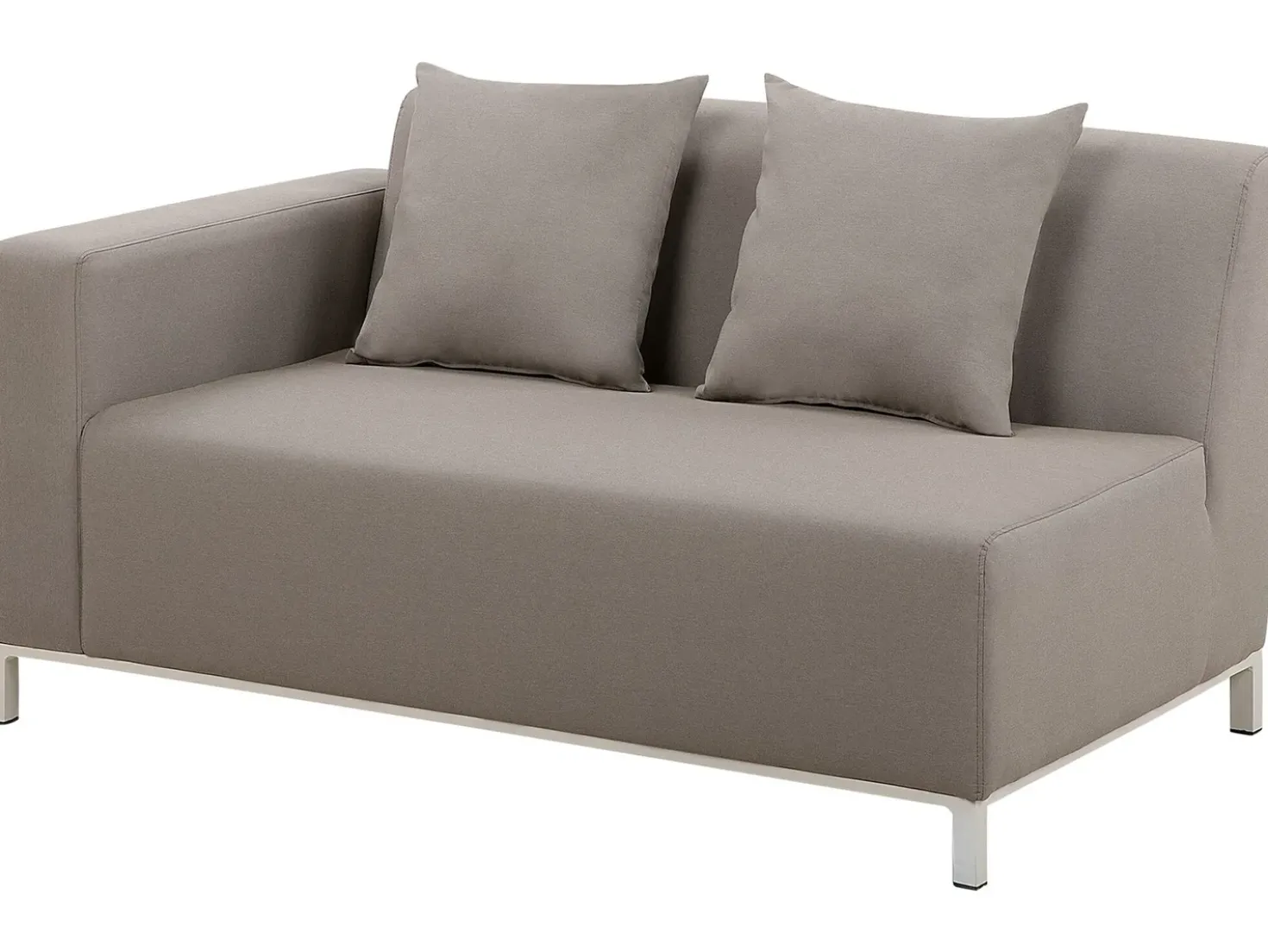 Set di divani angolari da giardino 5 posti BELIZE Lato Sinistro Modulare Beige