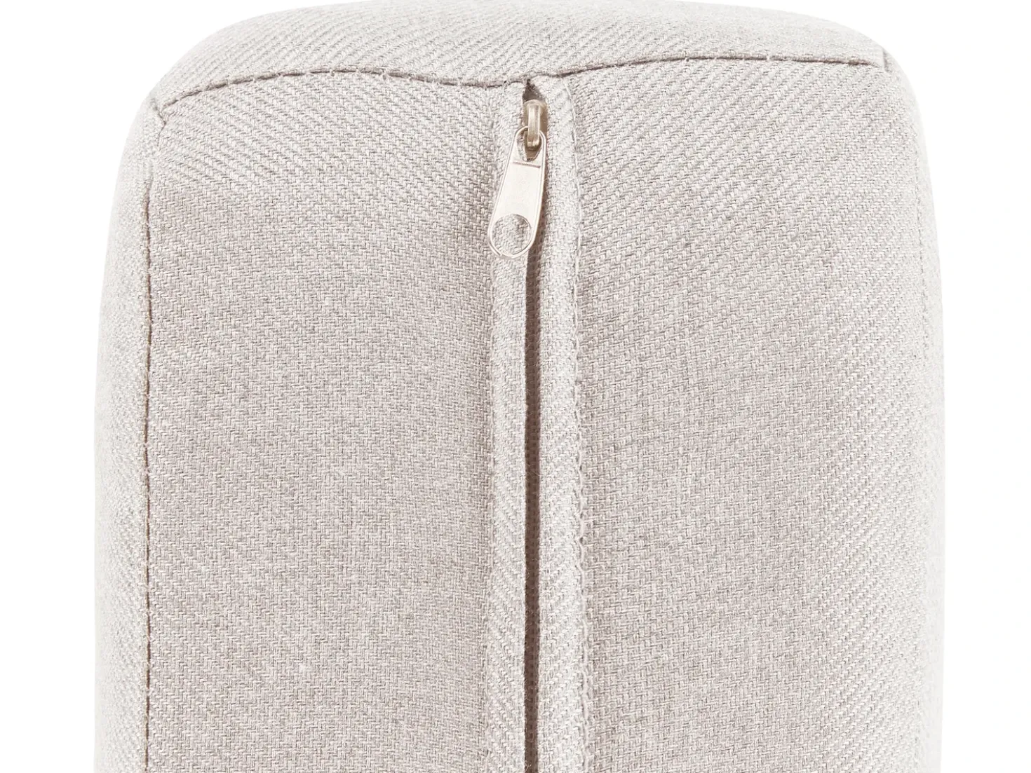Set di divani angolari da giardino 6 posti RIMA III Lato Sinistro Modulare Metallo Beige chiaro