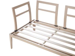 Set di divani angolari da giardino 6 posti RIMA III Lato Sinistro Modulare Metallo Beige chiaro