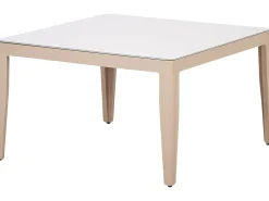 Set di divani angolari da giardino 6 posti RIMA III Lato Sinistro Modulare Metallo Beige chiaro