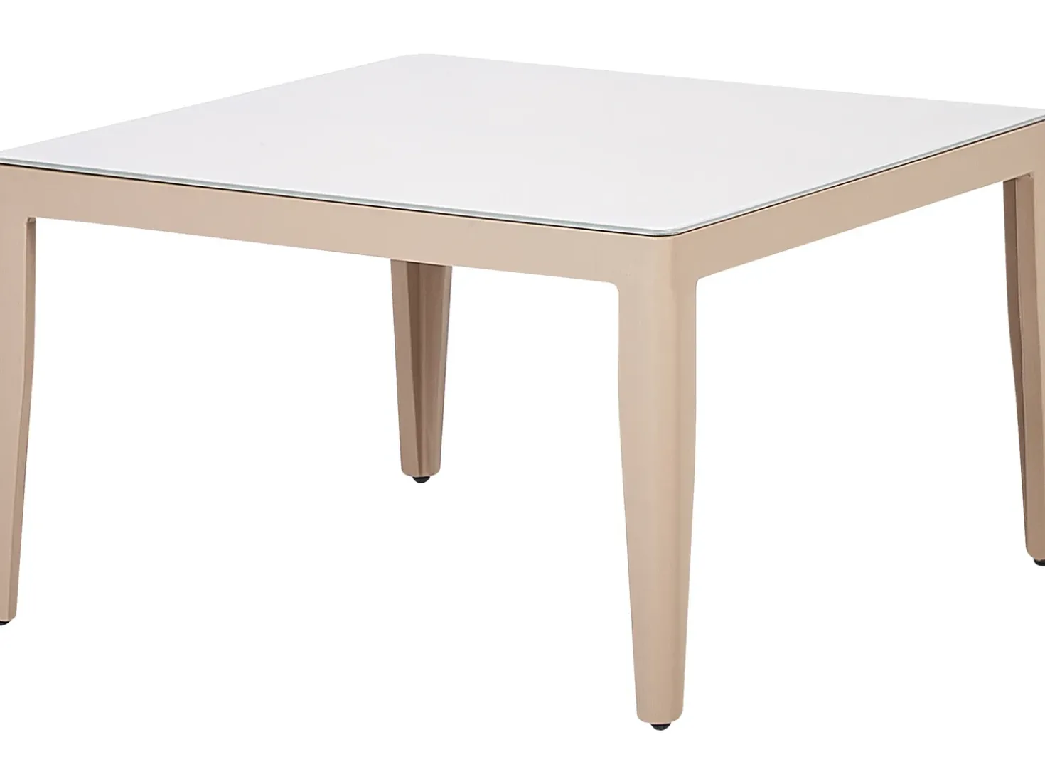 Set di divani angolari da giardino 6 posti RIMA III Lato Sinistro Modulare Metallo Beige chiaro