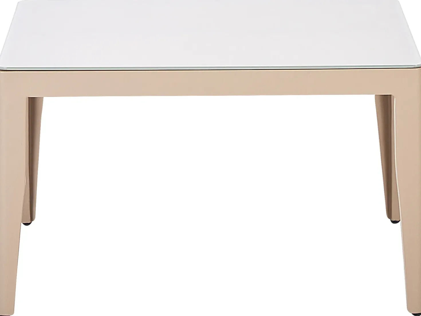 Set di divani angolari da giardino 6 posti RIMA III Lato Sinistro Modulare Metallo Beige chiaro
