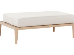 Set di divani angolari da giardino 6 posti RIMA III Lato Sinistro Modulare Metallo Beige chiaro