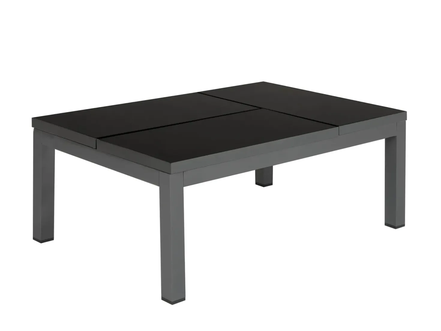 Set di divani angolari da giardino 6 posti FORANO Metallo Grigio