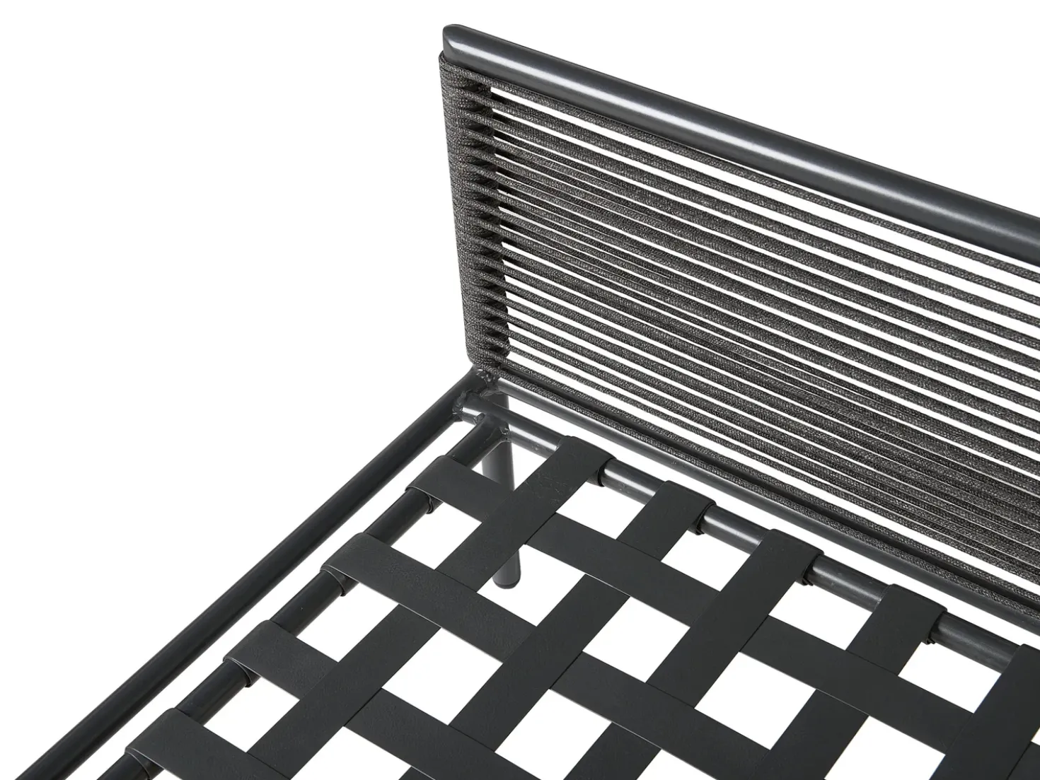 Set di divani angolari da giardino 6 posti FORANO Metallo Grigio