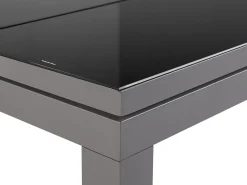 Set di divani angolari da giardino 6 posti FORANO Metallo Grigio