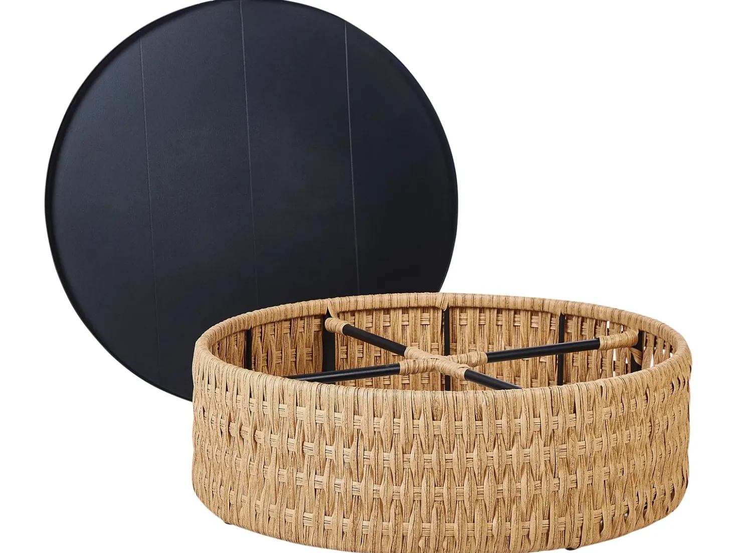 Set di divani angolari da giardino 4 posti OLIVERI Lato Sinistro Rattan sintetico (PE) Beige