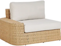 Set di divani angolari da giardino 4 posti OLIVERI Lato Sinistro Rattan sintetico (PE) Beige