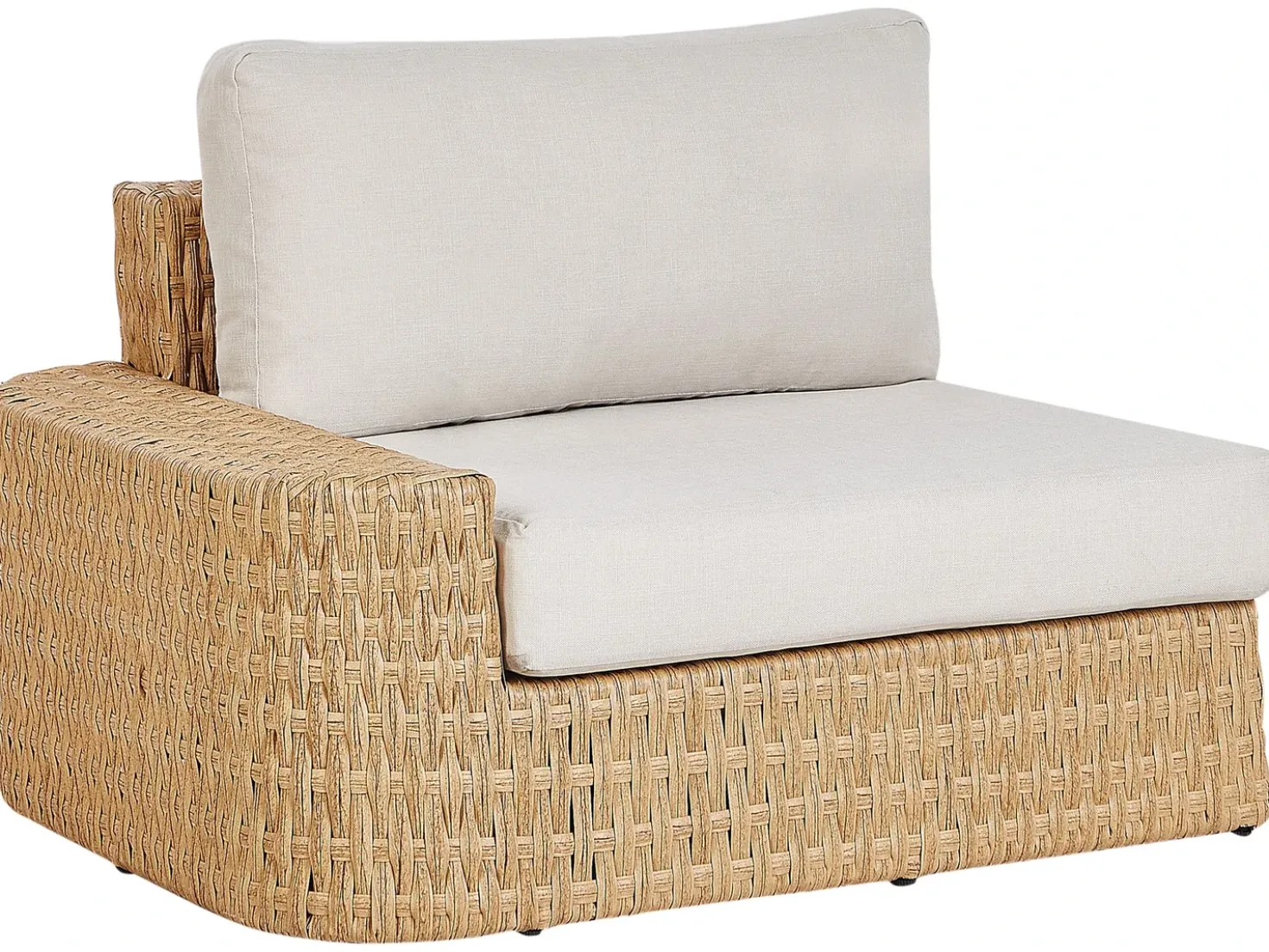 Set di divani angolari da giardino 4 posti OLIVERI Lato Sinistro Rattan sintetico (PE) Beige