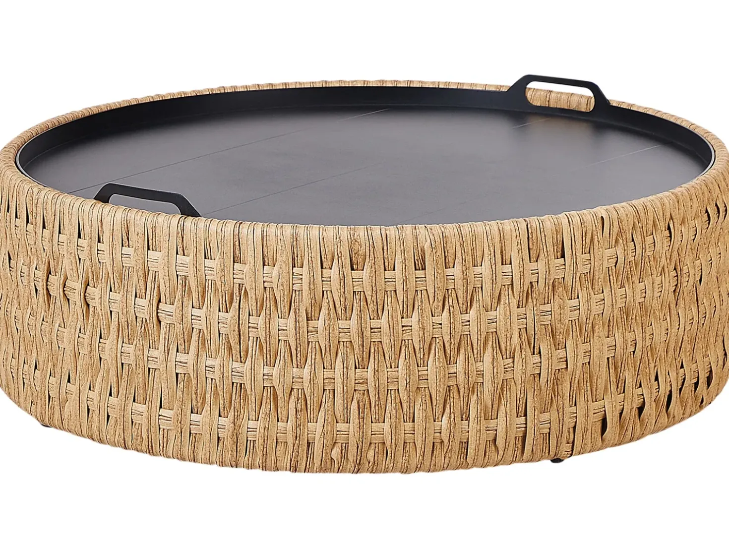 Set di divani angolari da giardino 4 posti OLIVERI Lato Sinistro Rattan sintetico (PE) Beige