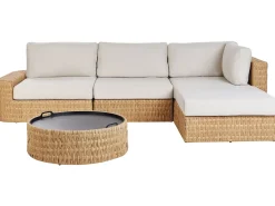 Set di divani angolari da giardino 4 posti OLIVERI Lato Sinistro Rattan sintetico (PE) Beige