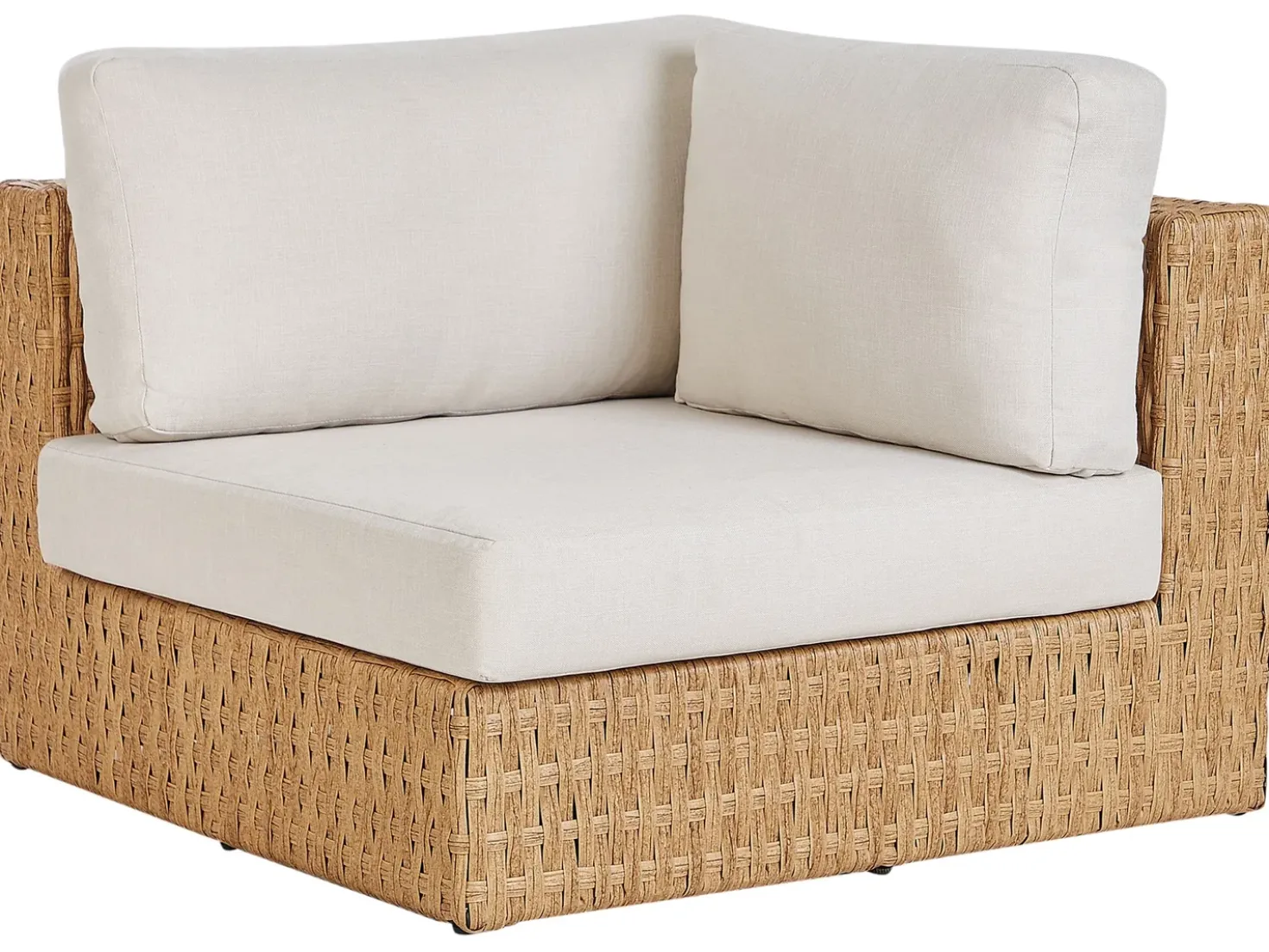 Set di divani angolari da giardino 4 posti OLIVERI Lato Sinistro Rattan sintetico (PE) Beige