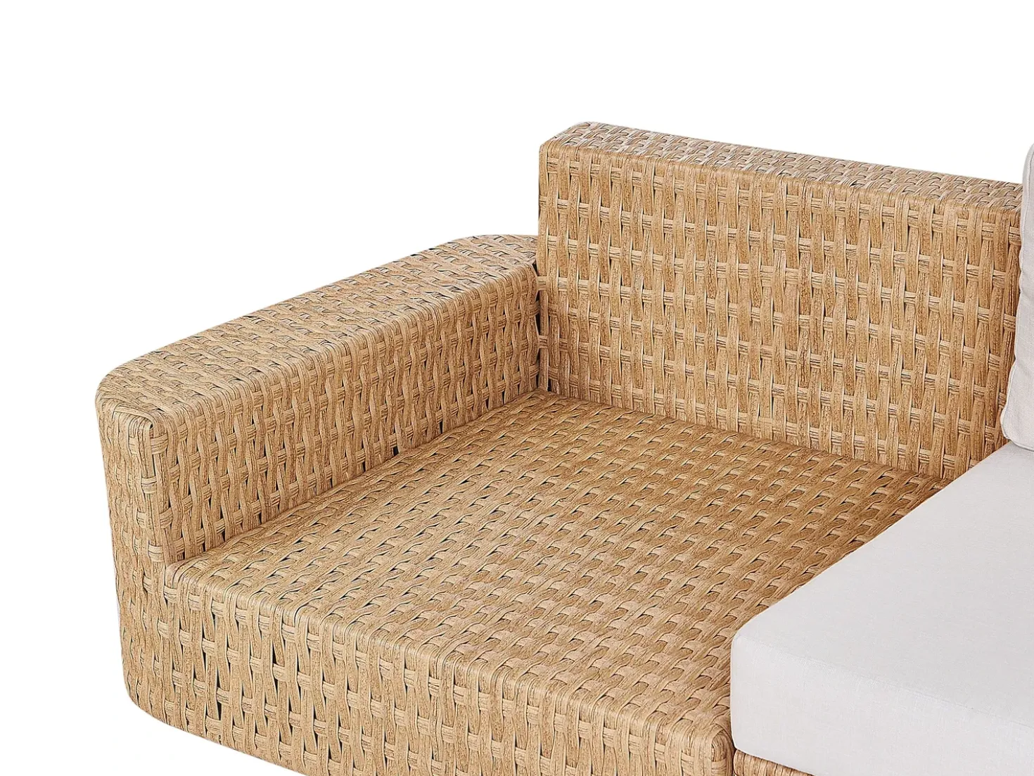 Set di divani angolari da giardino 4 posti OLIVERI Lato Sinistro Rattan sintetico (PE) Beige