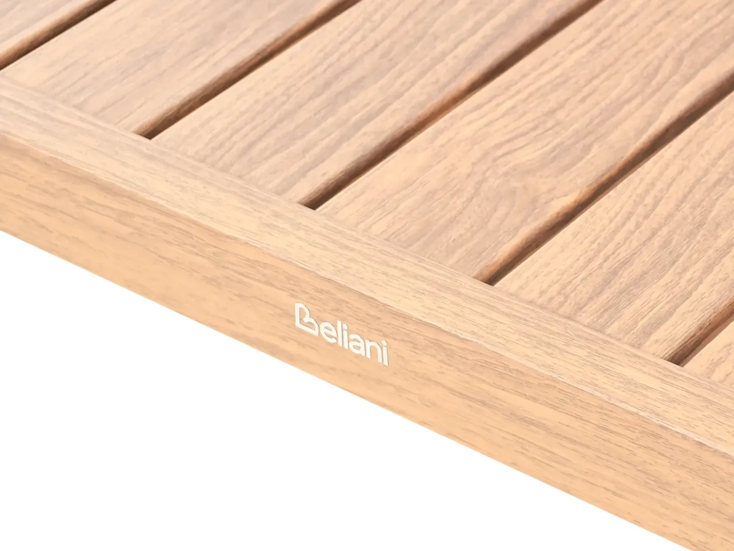 Set di divani angolari da giardino 5 posti SAMPIERI Lato Sinistro Metallo Marrone chiaro