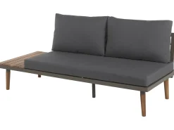 Set di divani angolari da giardino 5 posti CORATO Legno d'acacia Grigio
