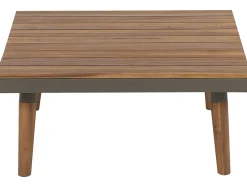 Set di divani angolari da giardino 5 posti CORATO Legno d'acacia Grigio