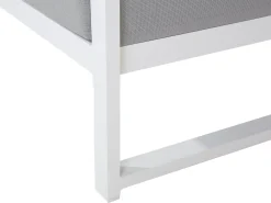 Set di divani angolari da giardino 6 posti CASTELLA Lato Sinistro Metallo Grigio