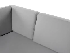 Set di divani angolari da giardino 6 posti CASTELLA Lato Sinistro Metallo Grigio