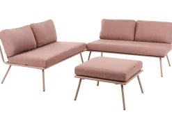 Set di divani angolari da giardino 4 posti CACCAMO Marrone