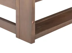 Set di divani angolari da giardino 4 posti TIMOR Lato destro Modulare Legno di acacia certificato Marrone scuro