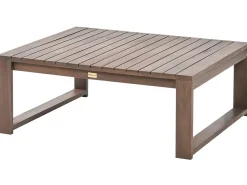 Set di divani angolari da giardino 4 posti TIMOR Lato destro Modulare Legno di acacia certificato Marrone scuro