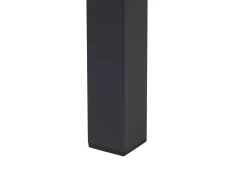 Set di divani angolari da giardino 5 posti MESSINA Lato Sinistro Metallo Nero