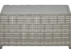 Set di divani angolari da giardino 5 posti SABBIA Lato destro Modulare Rattan sintetico (PE) Grigio chiaro
