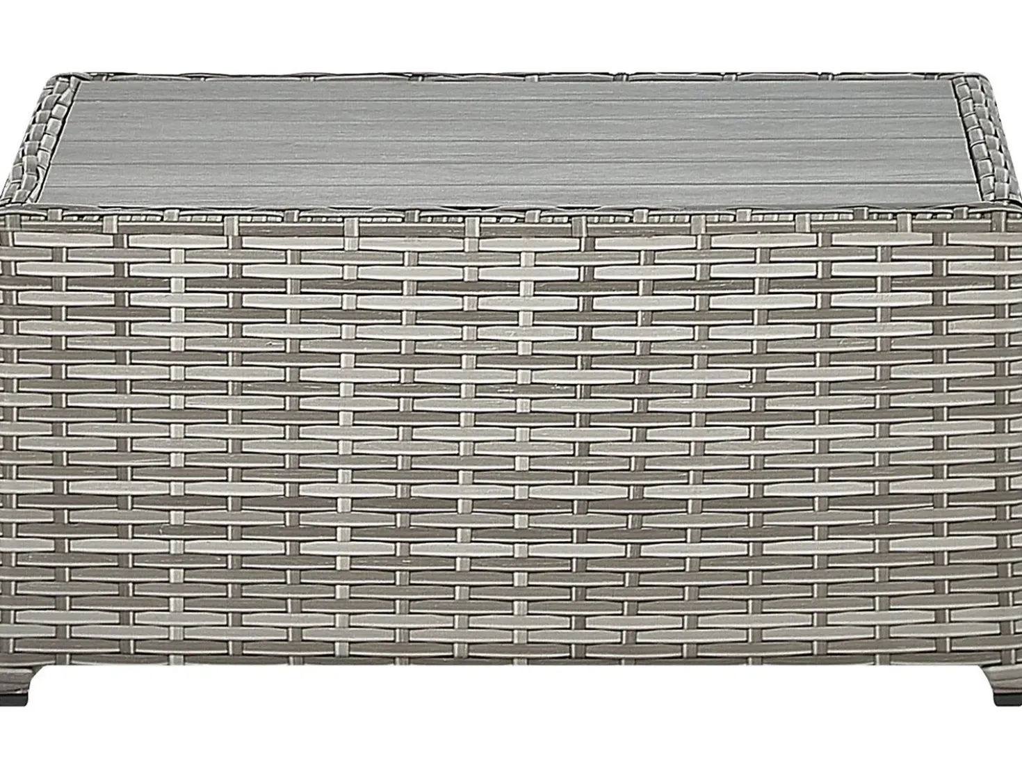 Set di divani angolari da giardino 5 posti SABBIA Lato destro Modulare Rattan sintetico (PE) Grigio chiaro